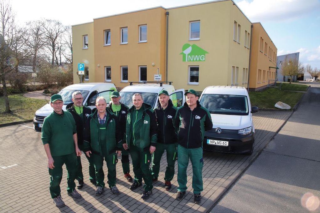 Gruppenbild der Haustechniker der NWG