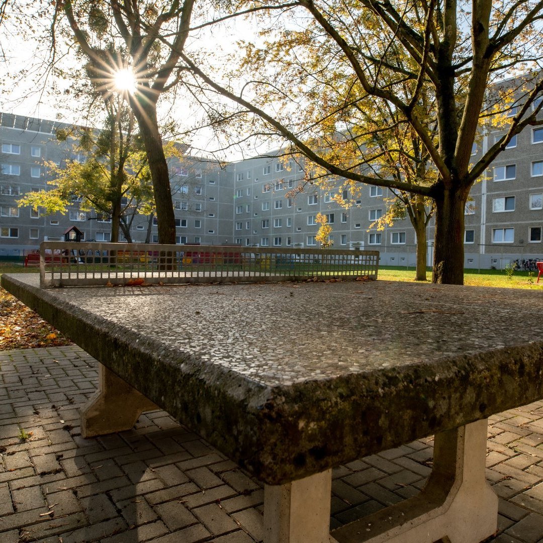 Ansicht des Spielplatzes