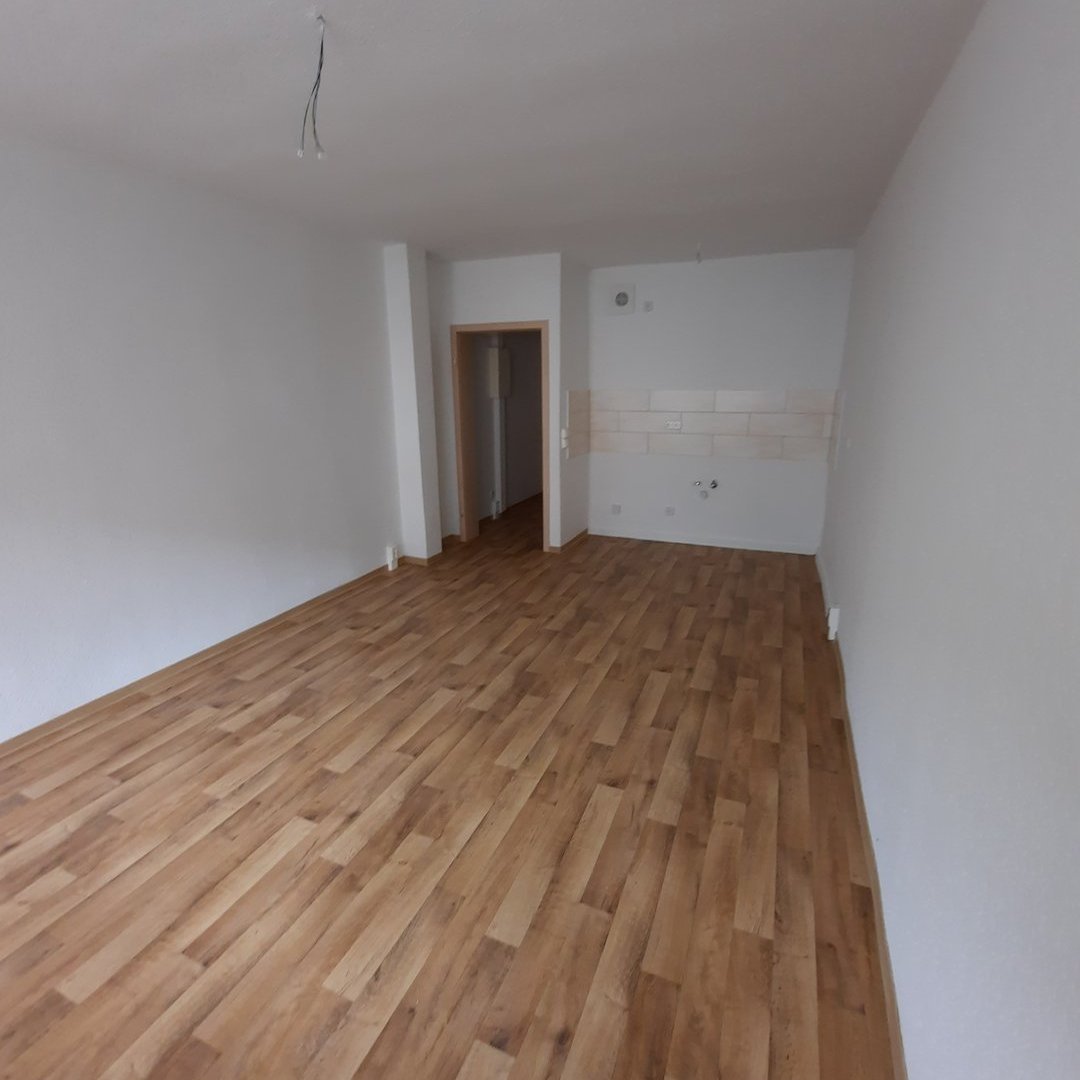 Ansicht eines Zimmers mit Küche