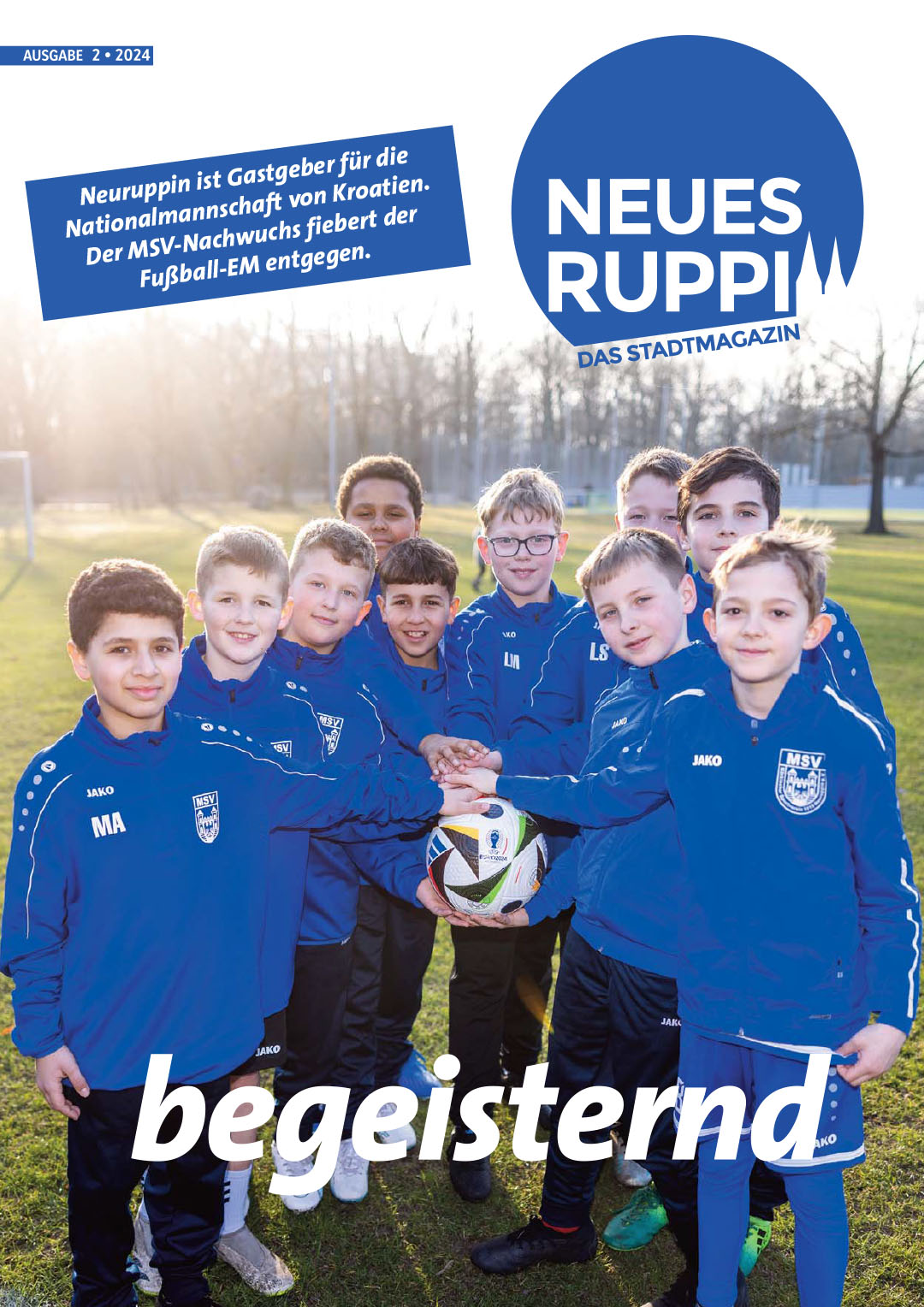 Das Bild zeigt das Cover der Mieterzeitung "Neues Ruppin" - Ausgabe 02-2024