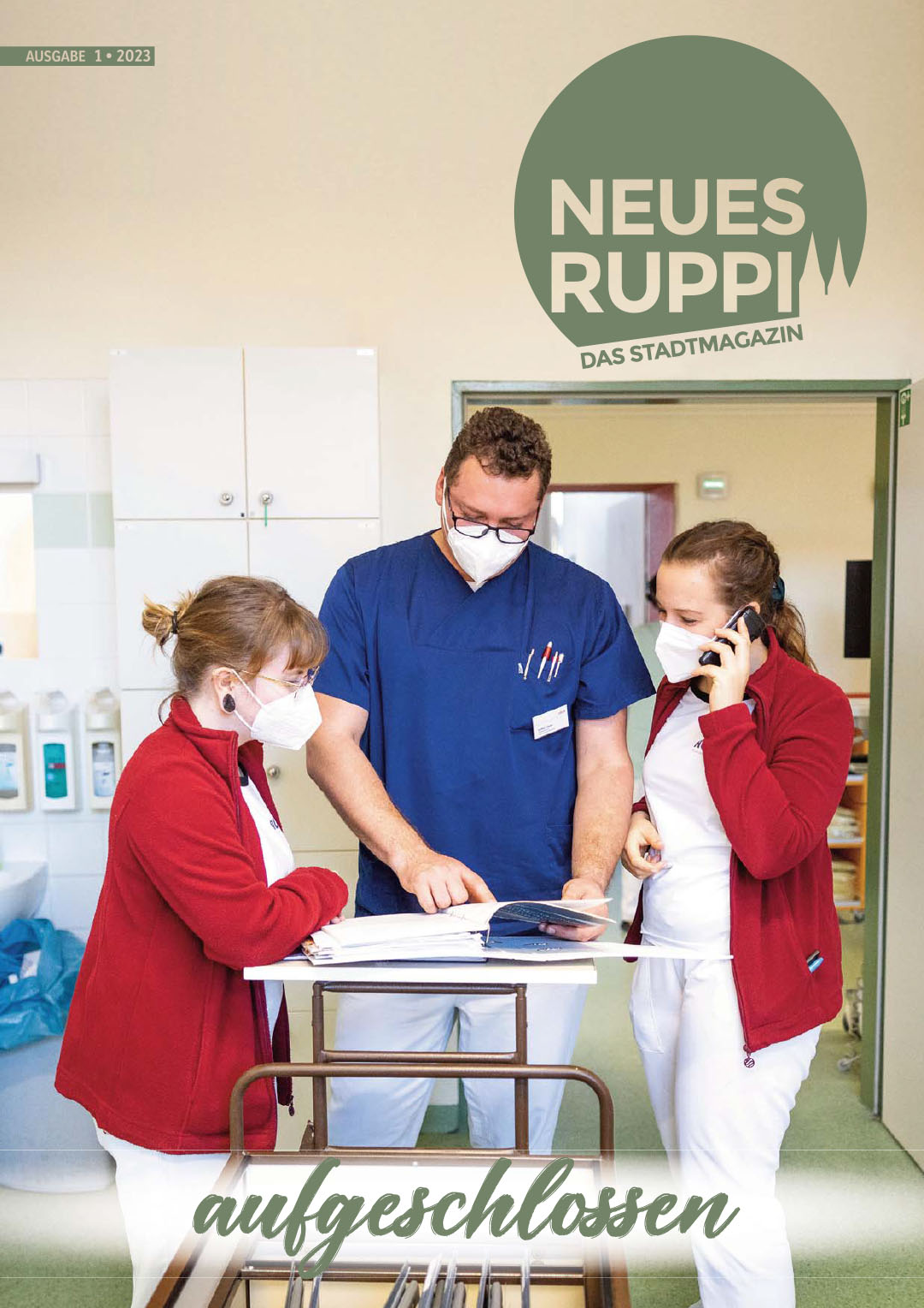 Das Bild zeigt das Cover der Mieterzeitung "Neues Ruppin" - Ausgabe 01-2023