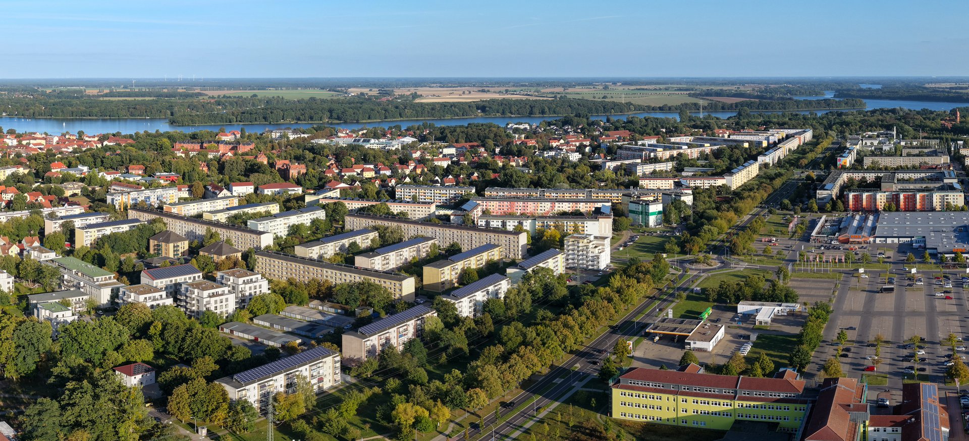 Bild zeigt das Neubaugebiet von Neuruppin